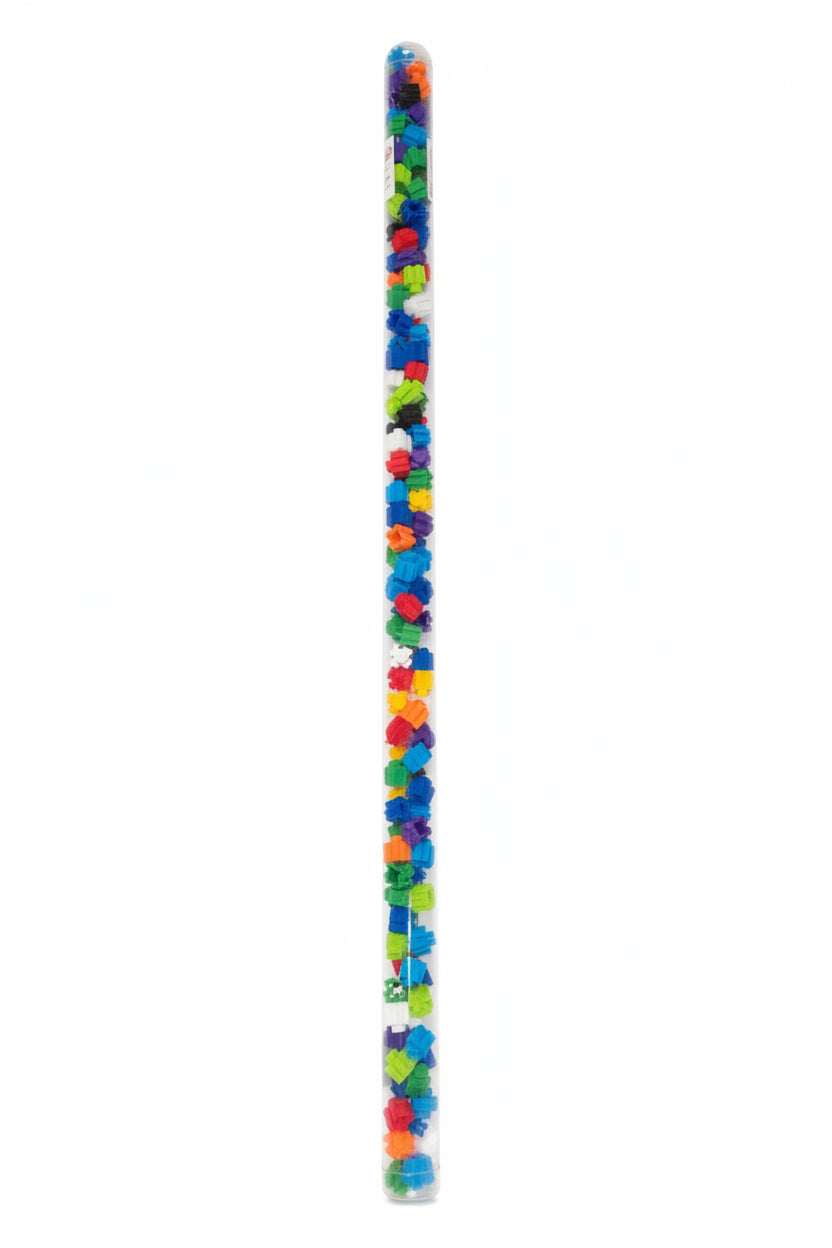 DIY Blocks Imagination Klocki do Łączenia w Tubie 125 szt. | Kolorowe Klocki Kreatywne 3+