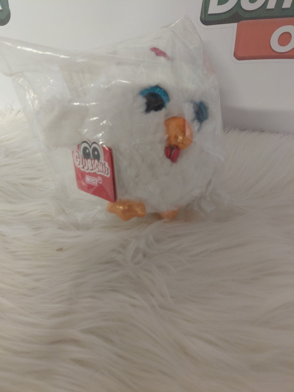Glubschis Interaktywny Pluszowy Kurczaczek Biały | Chodzi i Wydaje Dźwięki | Hasbro