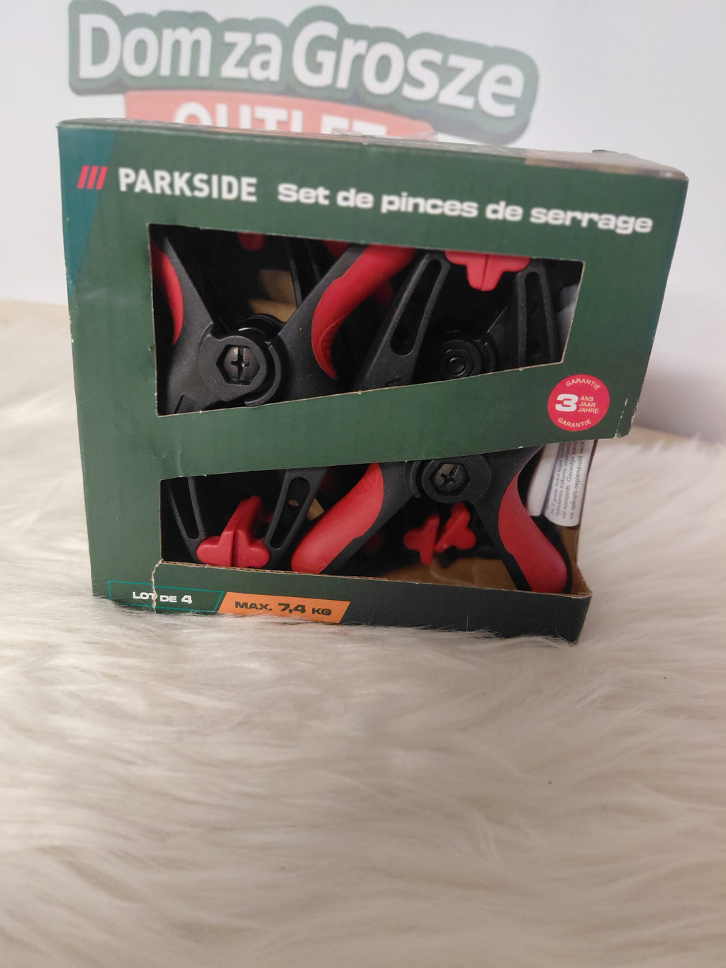 Parkside – zestaw 4 zacisków sprężynowych, max. 7,4 kg
