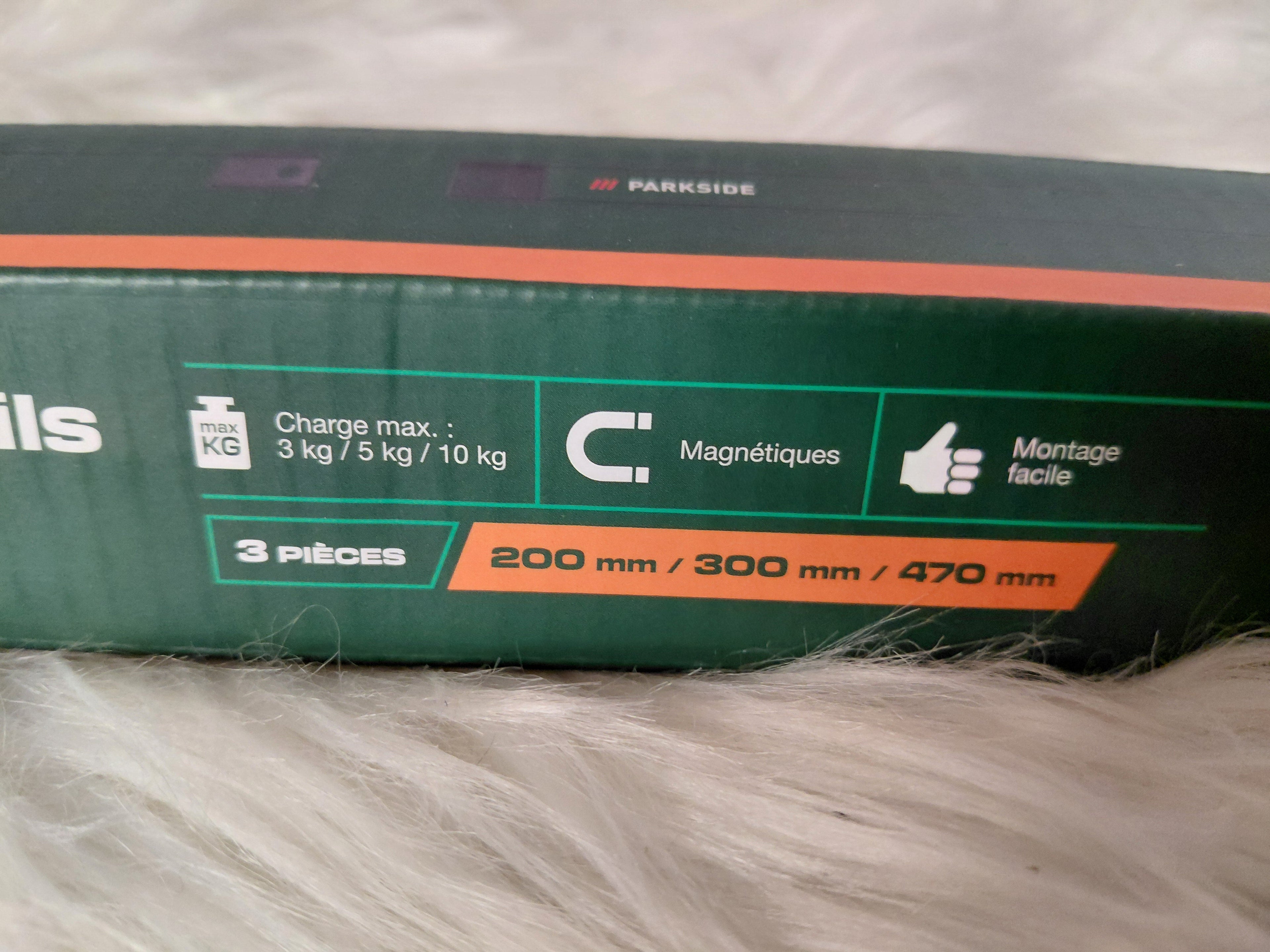 Parkside Listwy Magnetyczne 3 szt. NOWE (200/300/470 mm)