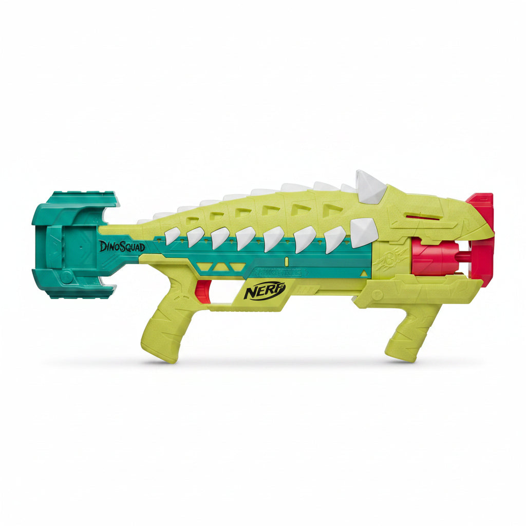 NERF DinoSquad Stegosaurus Dart Blaster | Wyrzutnia Strzalek dla Dzieci 8+ | Dinozaur
