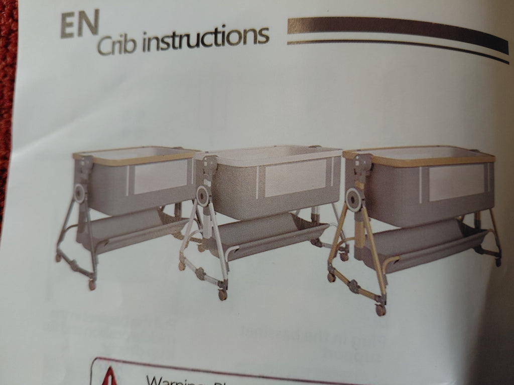 Holavida Baby Bassinet Euro10 - składana kołyska niemowlęca z moskitierą