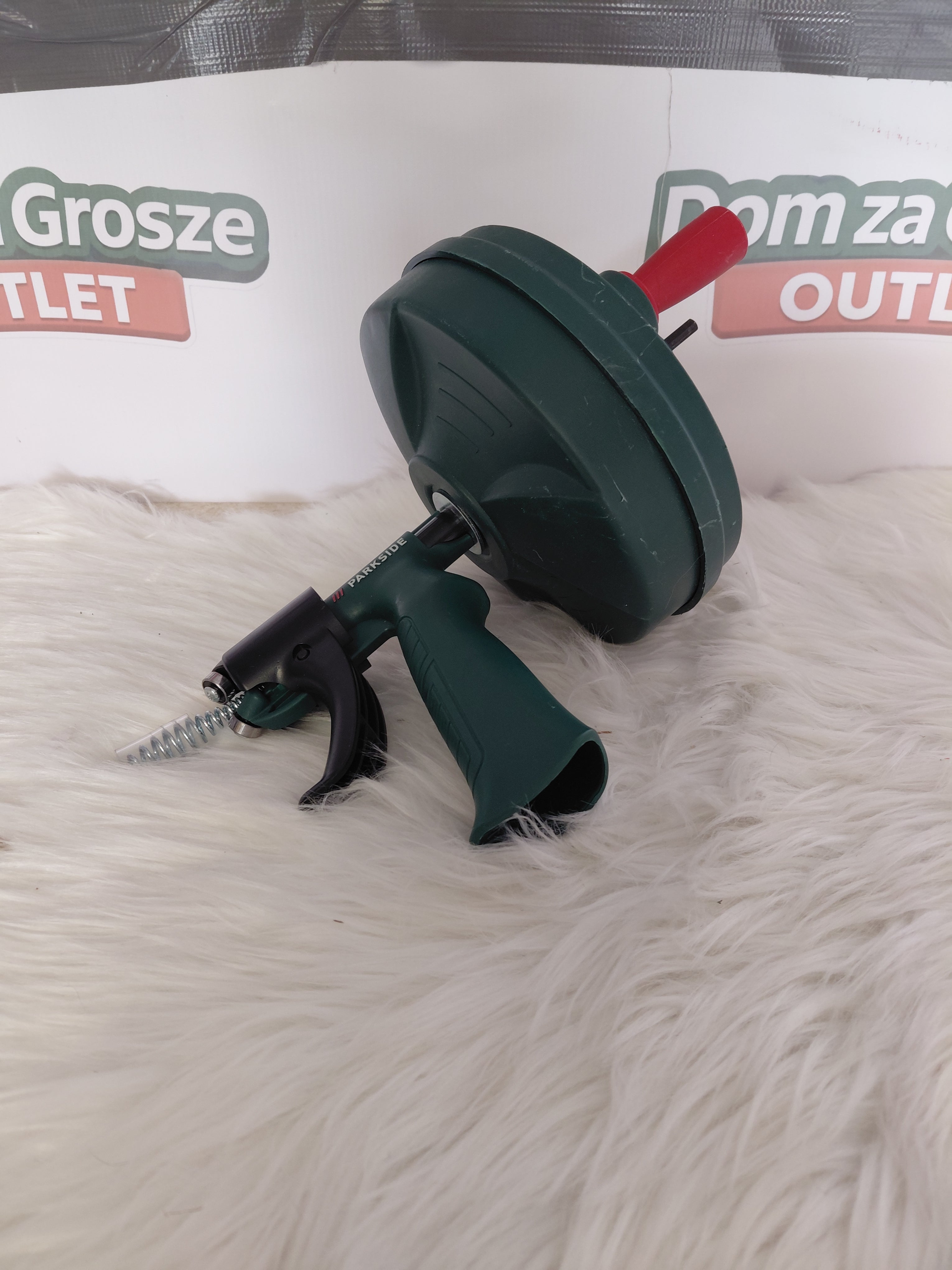 Parkside Przepychacz do Rur Kanalizacyjnych z Bębnem | Spirala na Korbkę | Udrążnianie