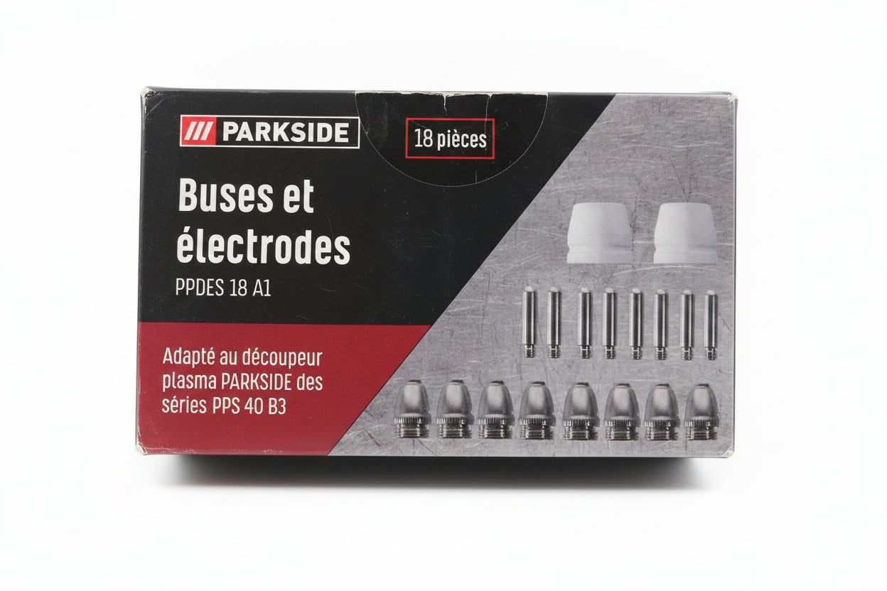 Parkside PPDES 18 A1 Dysze i Elektrody do Przecinarki Plazmowej 18 szt. | PPS 40 B3
