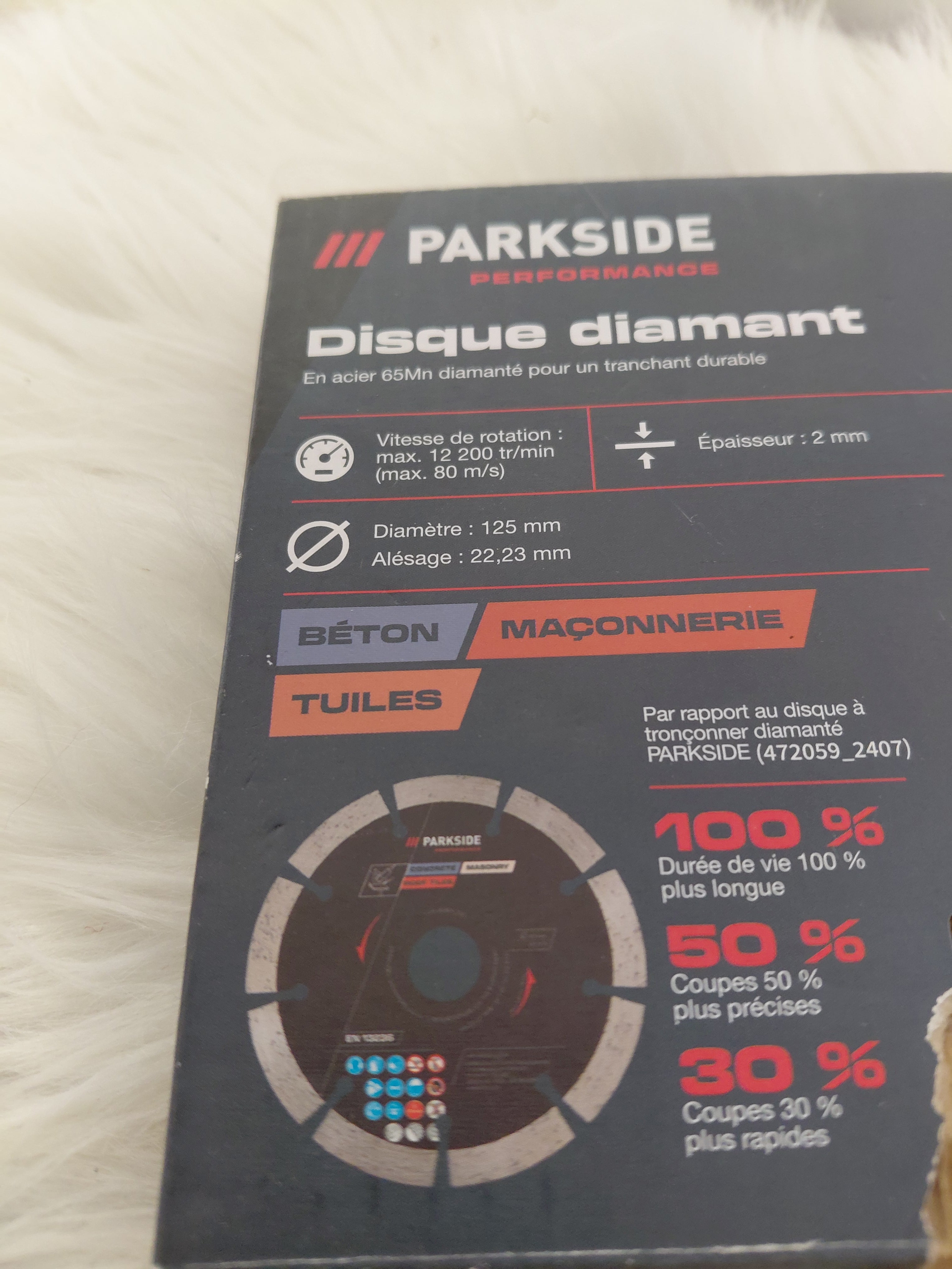 Parkside Performance Tarcza Diamentowa 125mm | Beton Mur Dachówka | 100% Dłuższa Żywotność