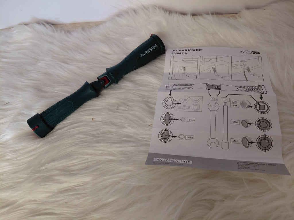 Parkside PSUM 2 A1 Klucz Sanitarny Uniwersalny | M10 M21 M24 M28 | 17mm 1/2"