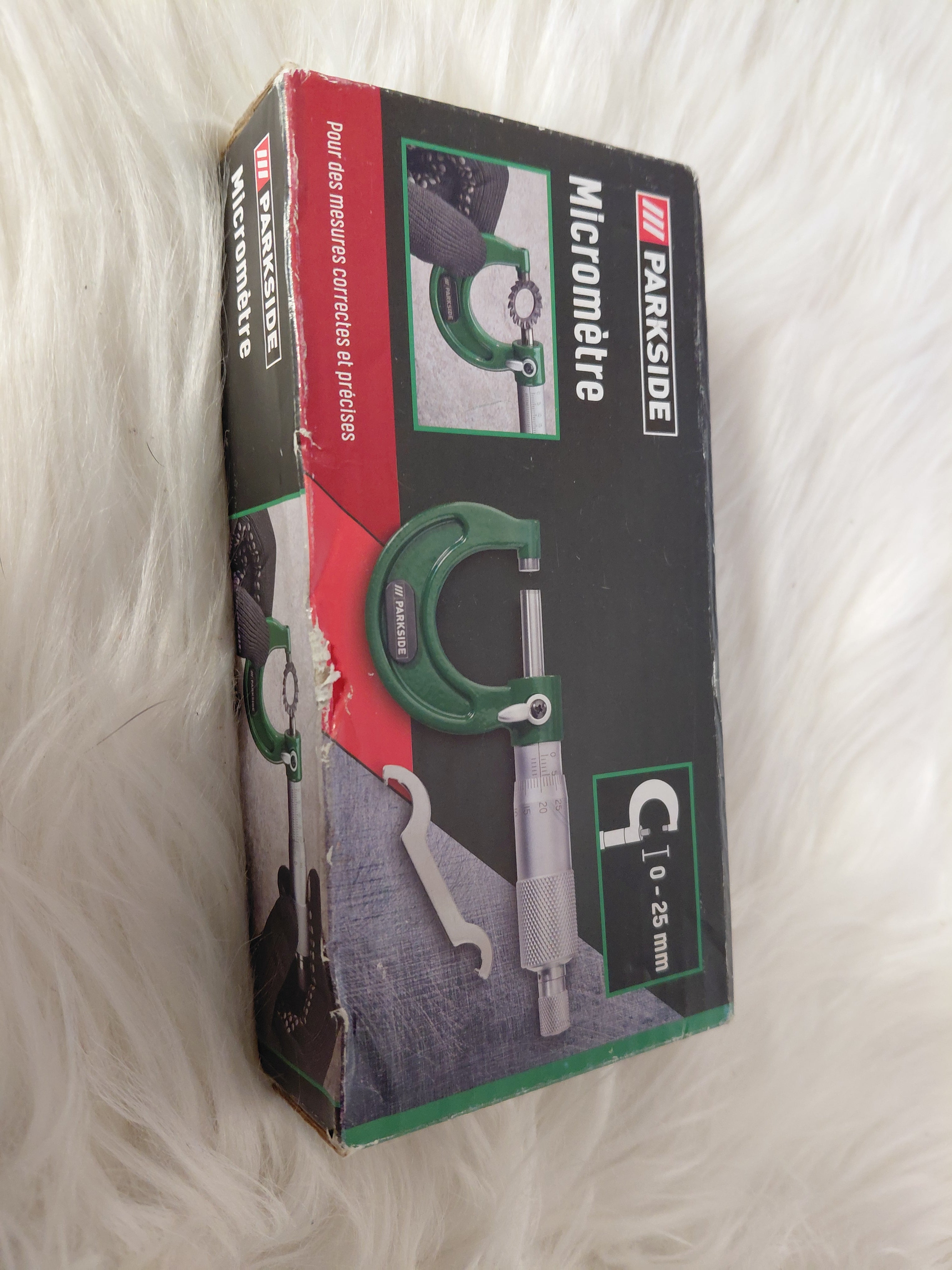 Mikrometre zewnętrzny Parkside 0-25 mm z etui | precyzyjny pomiar