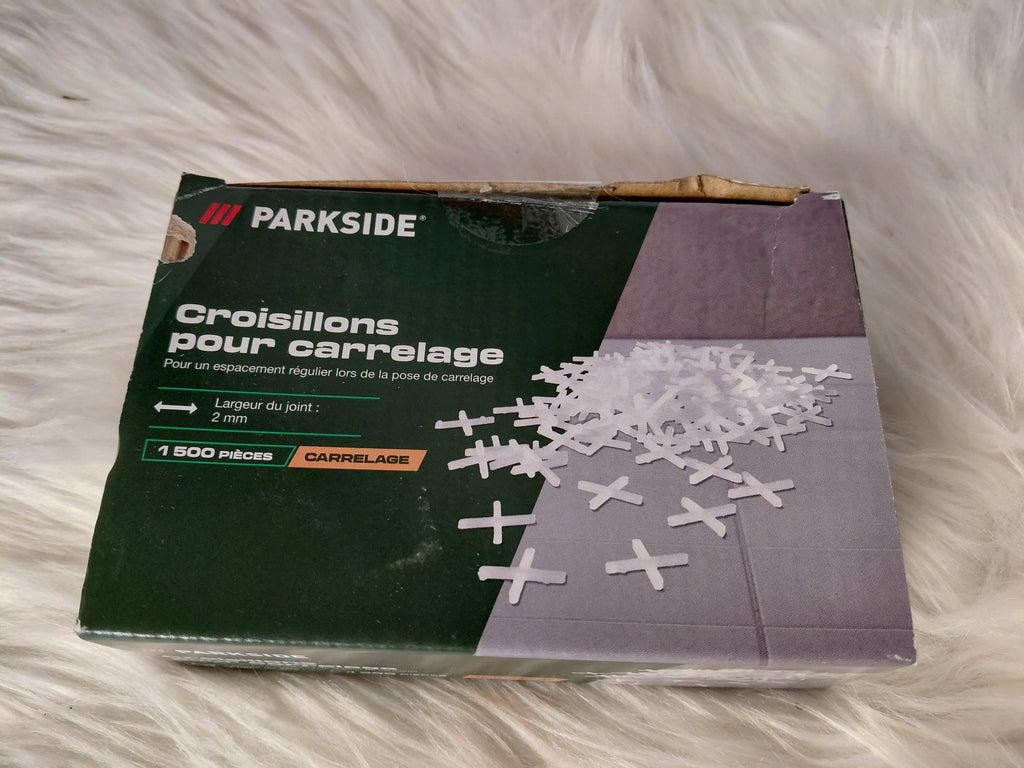 Parkside Krzyżyki Dystansowe do Płytek 2mm | 1500 szt. | Równe Spoiny