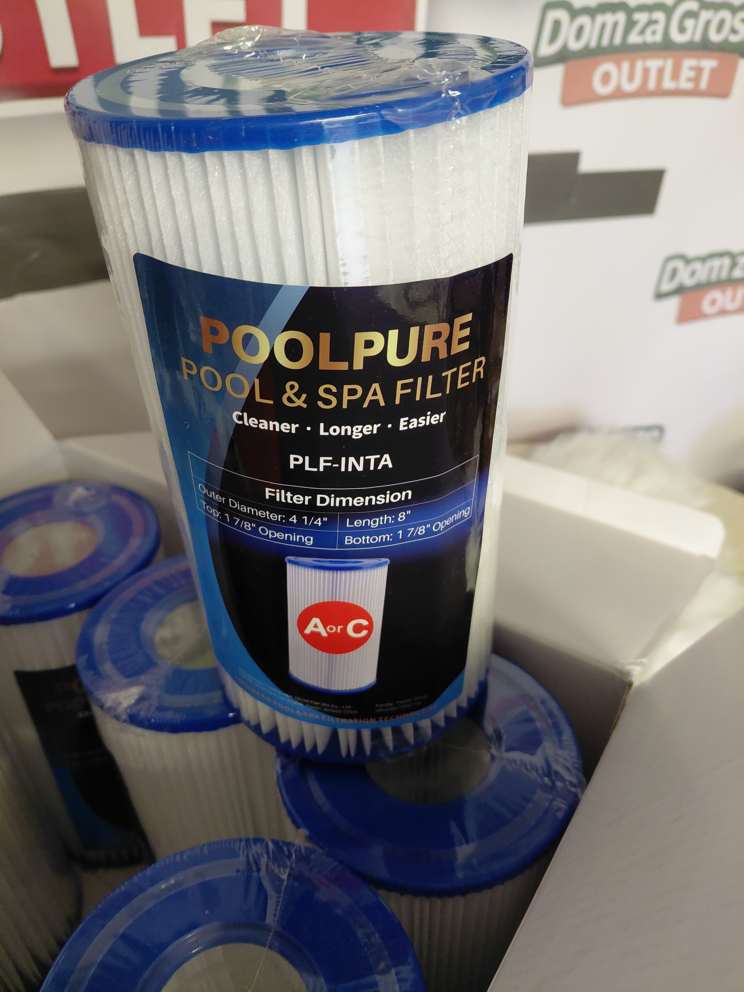 PoolPure PLF-INTA Filtr do basenu i SPA zestaw 6 sztuk