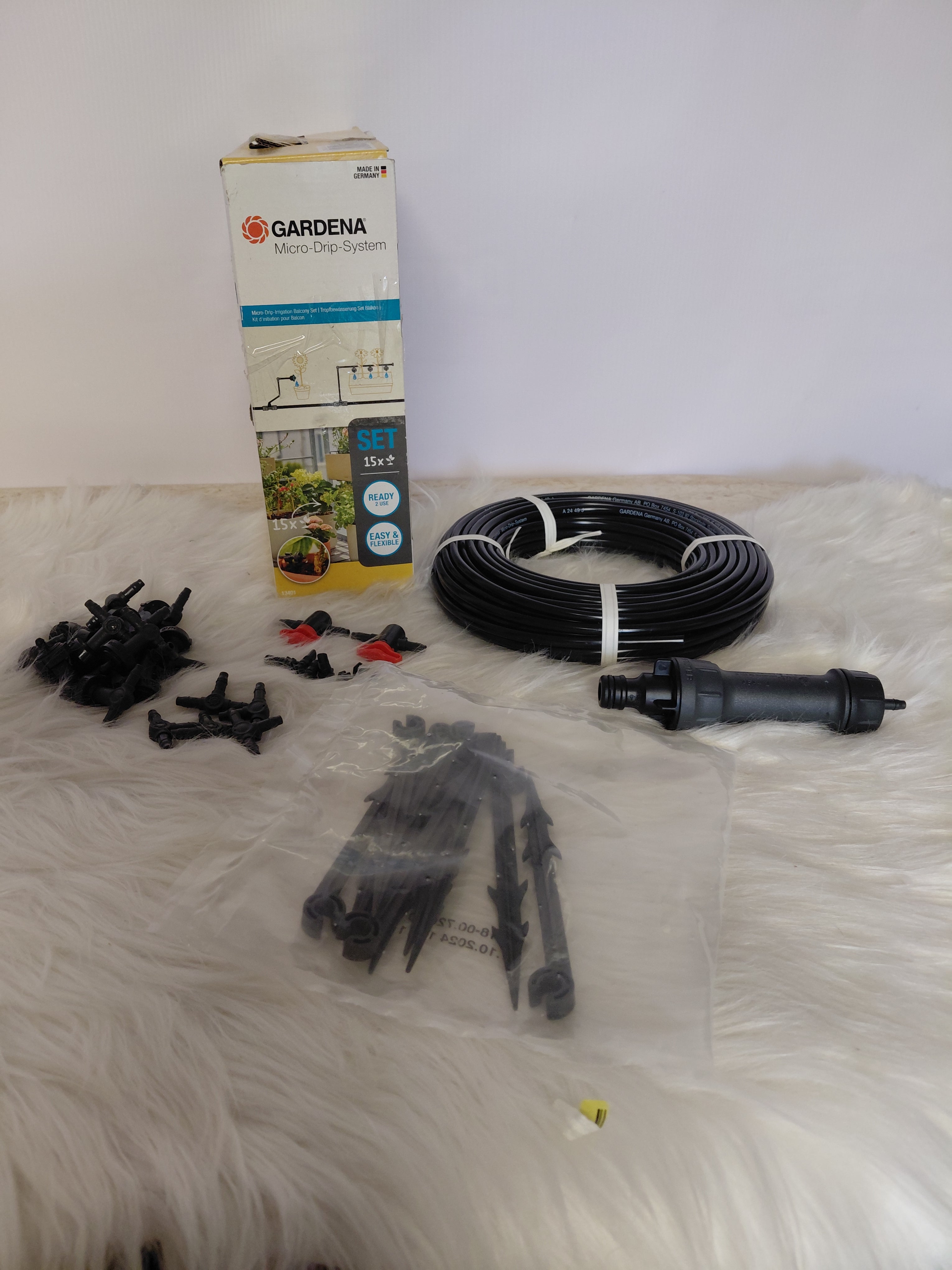 Gardena Micro-Drip-System Set 15 Zestaw nawadniania kroplowego do roślin doniczkowych