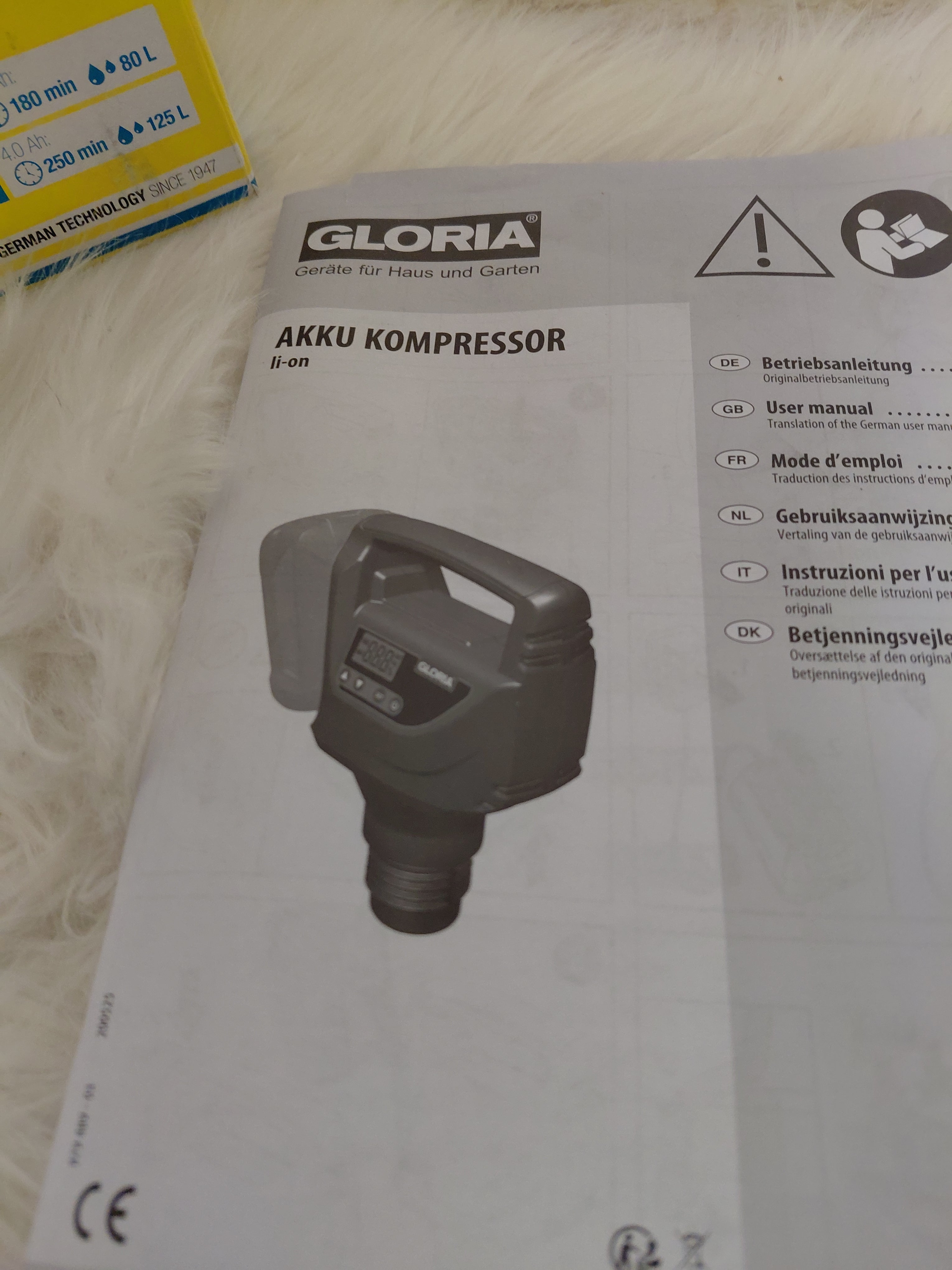 Gloria Akku Kompressor 18V Kompresor akumulatorowy do opryskiwaczy (bez baterii i ładowarki)