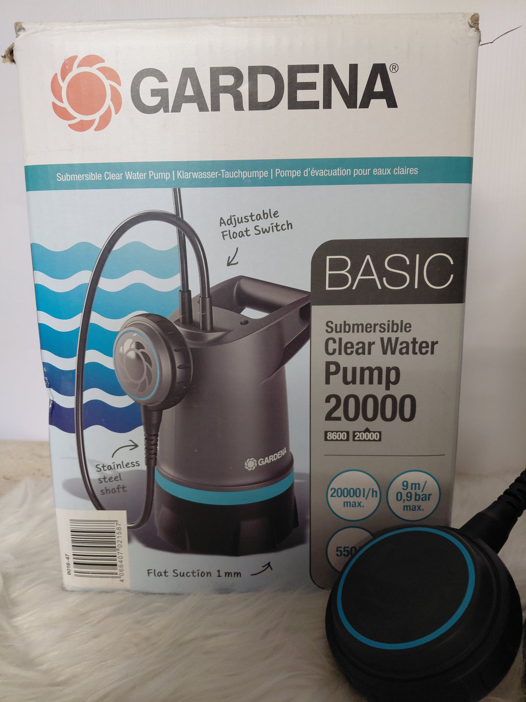Gardena Basic Submersible Clear Water Pump 20000 - pompa zanurzeniowa 550 W
