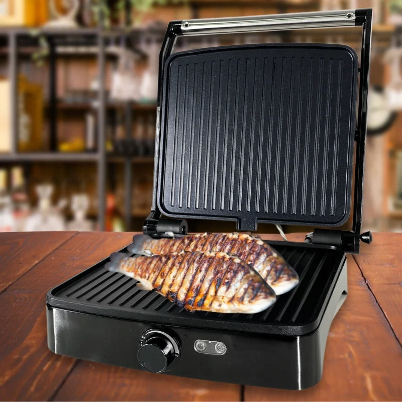 Panini grill elektryczny Eisenbach HW-1960 srebrny/szary 2000 W