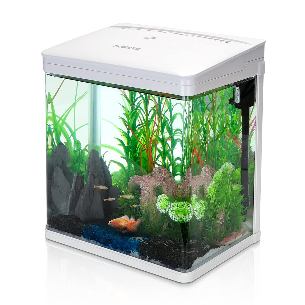 Nobleza - akwarium z nano zbiornikiem na ryby z lampami LED i systemem filt
