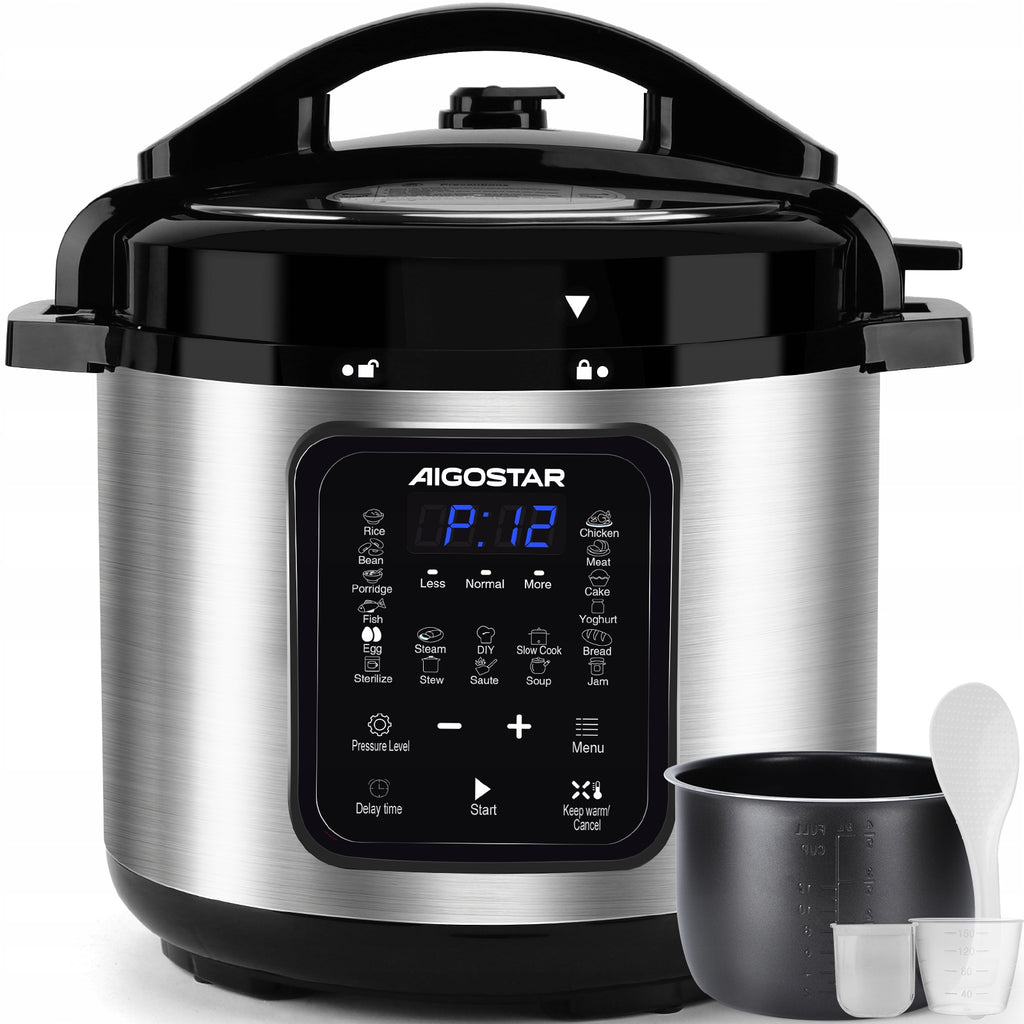 Multicooker Szybkowar Elektryczny 6L 1000W 18 Programów Timer Aigostar