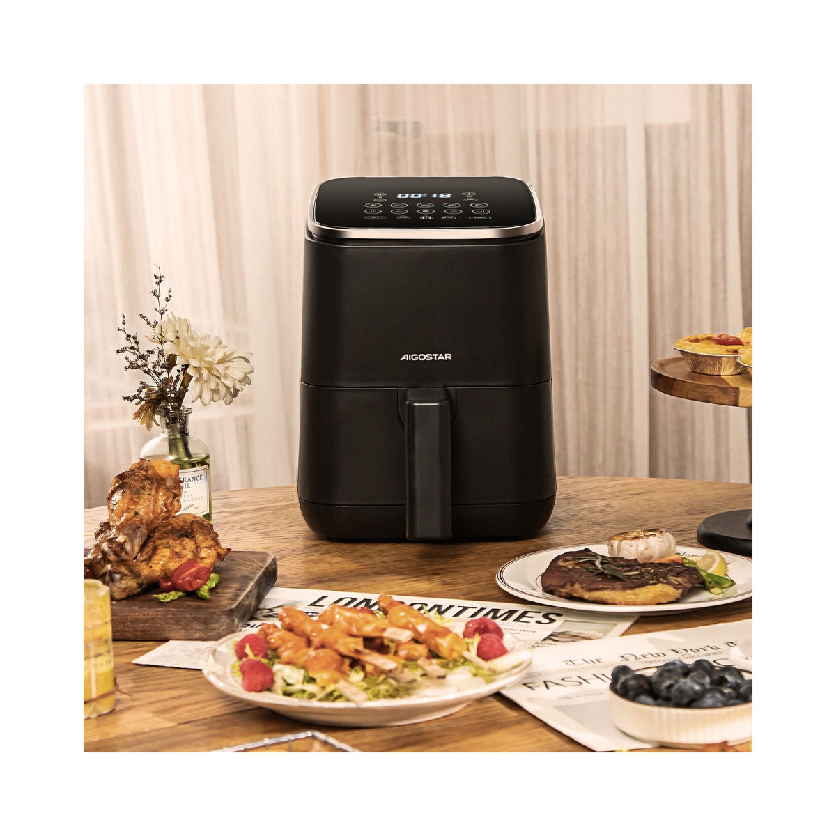 Frytkownica beztłuszczowa Aigostar B30202J4W 1200 W 2 l