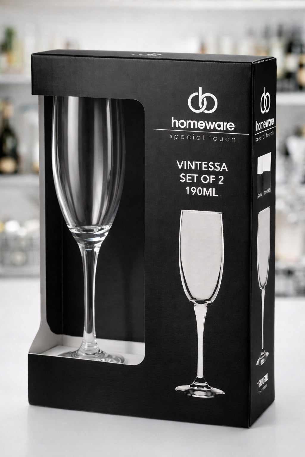 Kieliszek do szampana Homeware Vintessa 190 ml zestaw 2 szt. Premium