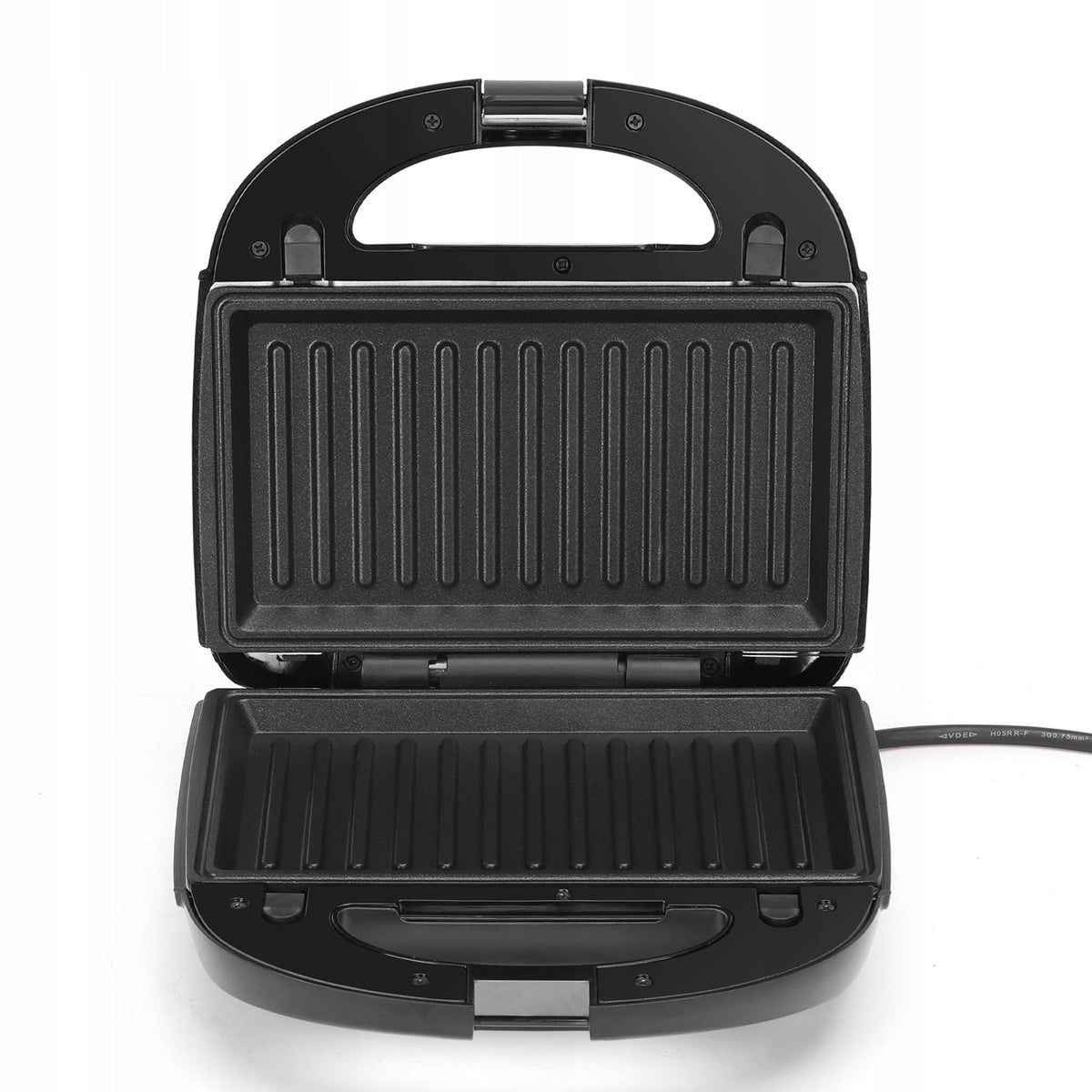 Opiekacz Toster Sandwich Gofrownica Grill Aigostar Rubik czarny 750 W