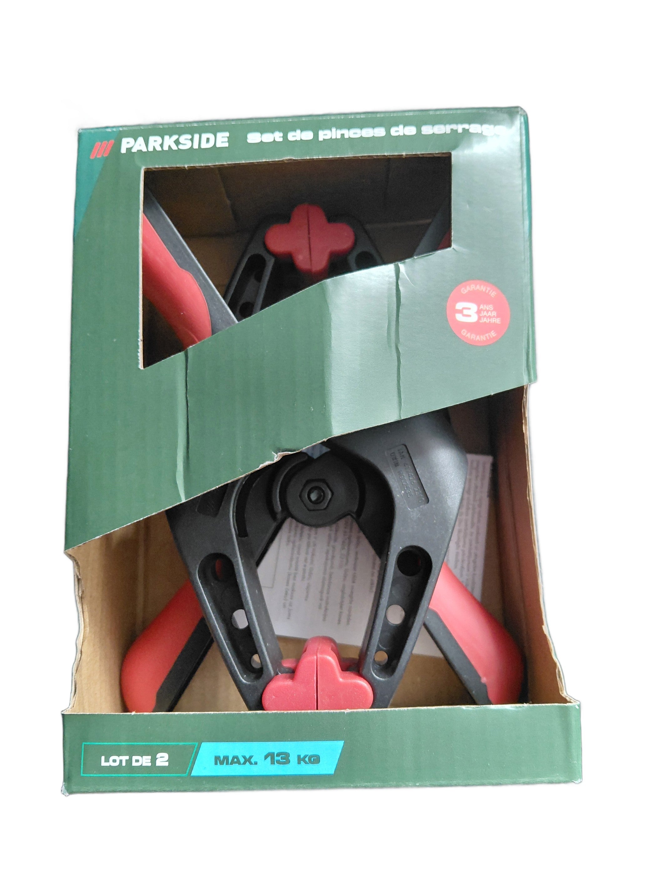 Zestaw 2 zacisków sprężynowych 80x69mm do 13 kg