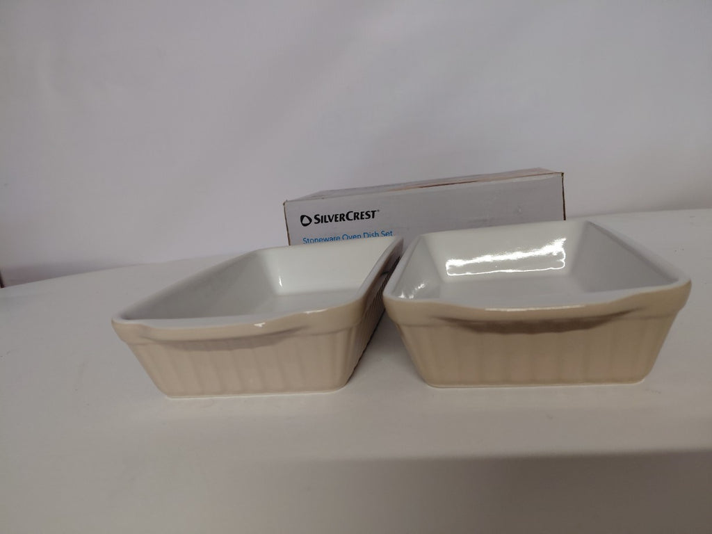 Zestaw 2 form do zapiekania SilverCrest Stoneware 0,65L (Beżowe)