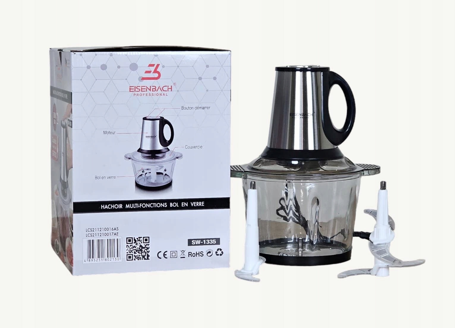 Blender kielichowy Eisenbach SW-1335 800 W srebrny/szary