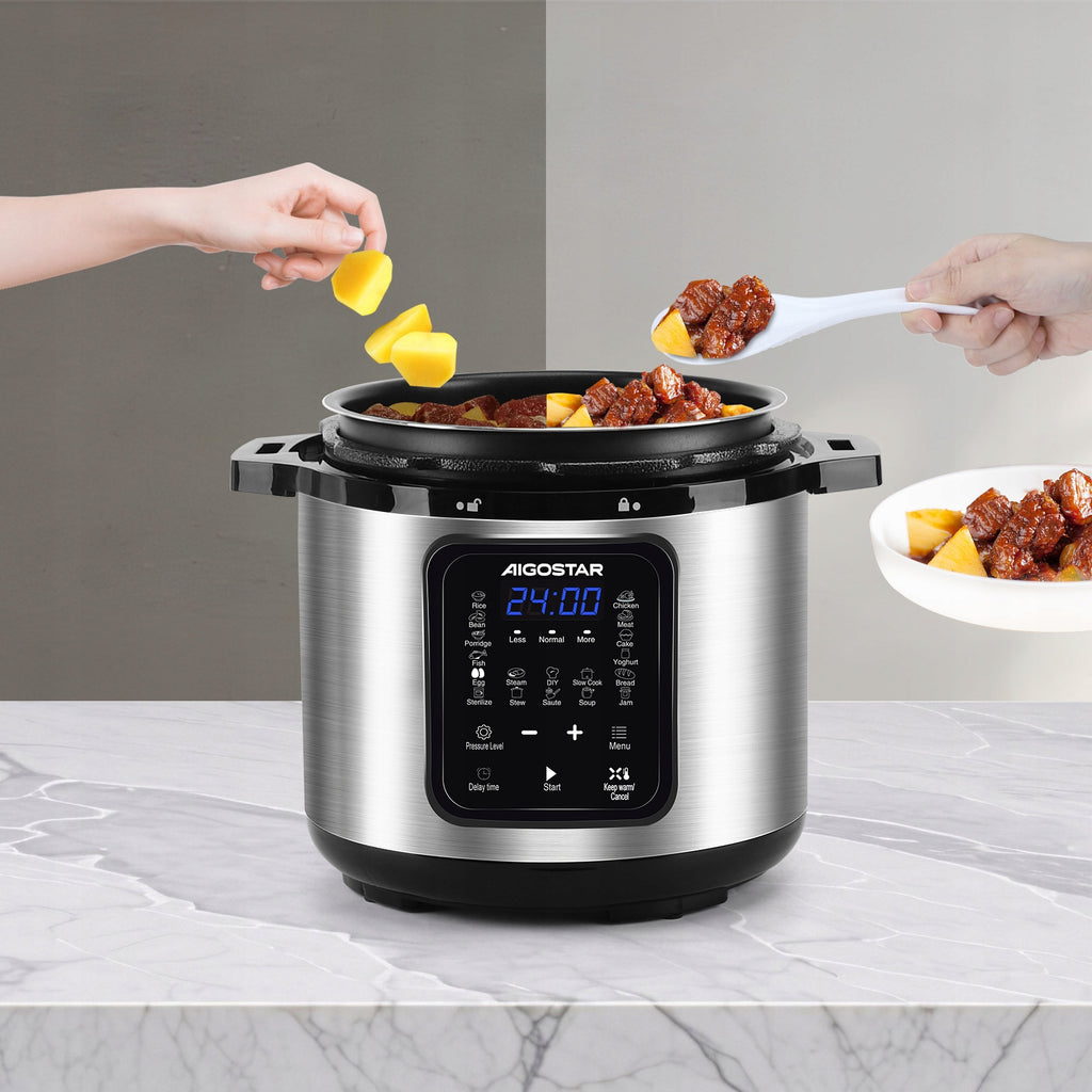 Multicooker Szybkowar Elektryczny 6L 1000W 18 Programów Timer Aigostar