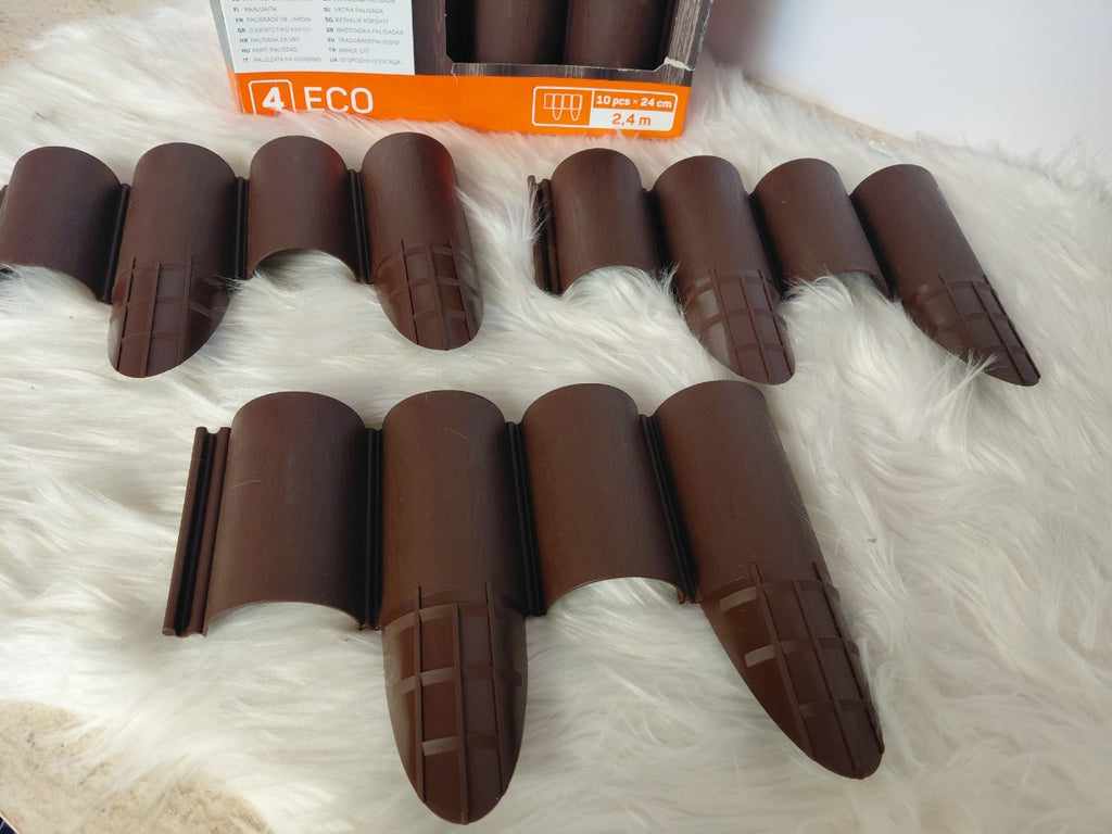 CELLFAST Palisada Ogrodowa Brązowa 4 ECO 2,4 m (10 sztuk)