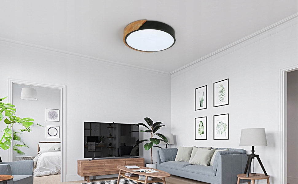Plafon sufitowy LED GOECO 24 W, 30 cm – okrągły