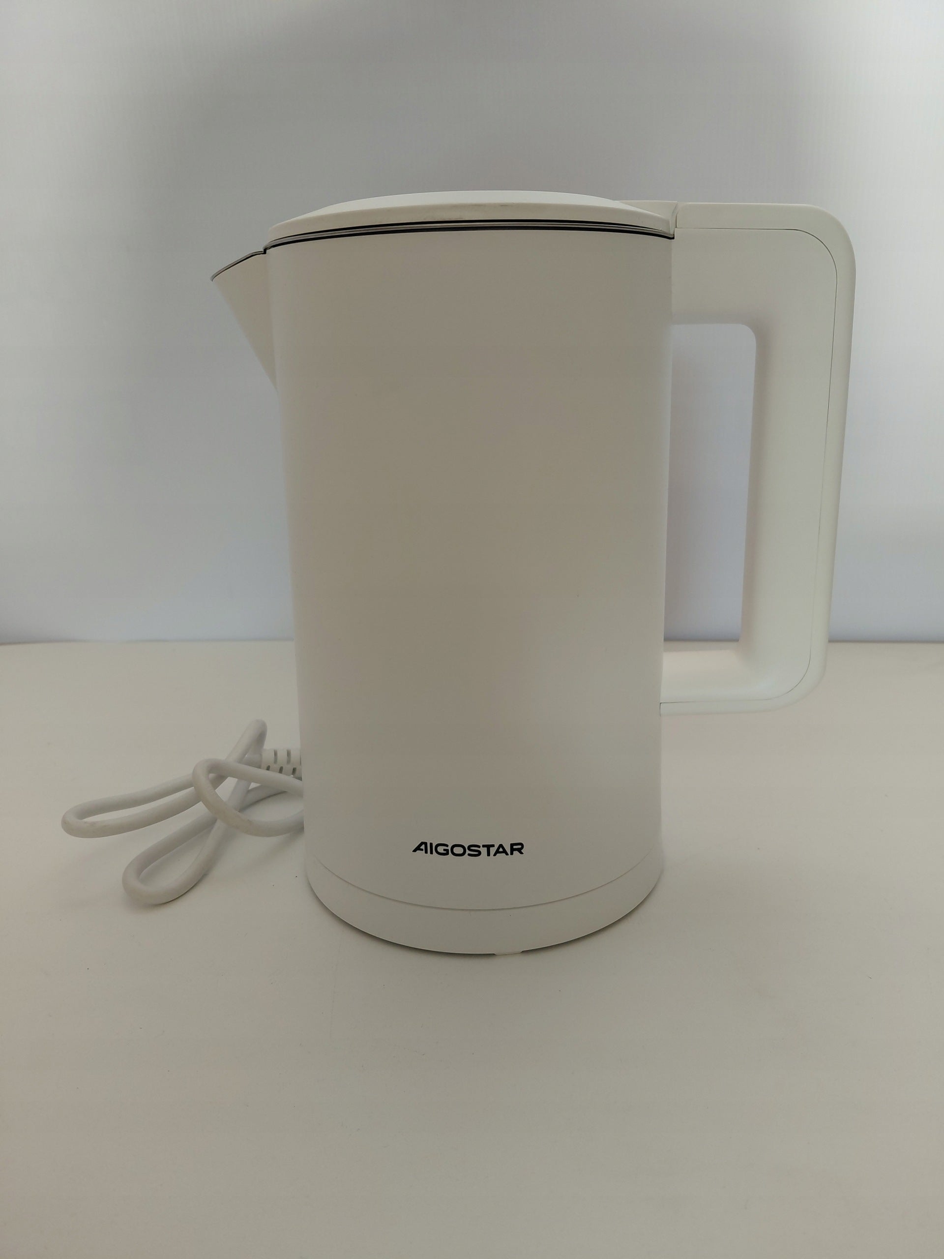 Czajnik elektryczny Aigostar 2200W 1,7L Biały - Szybkie Gotowanie Pro , powystawowy