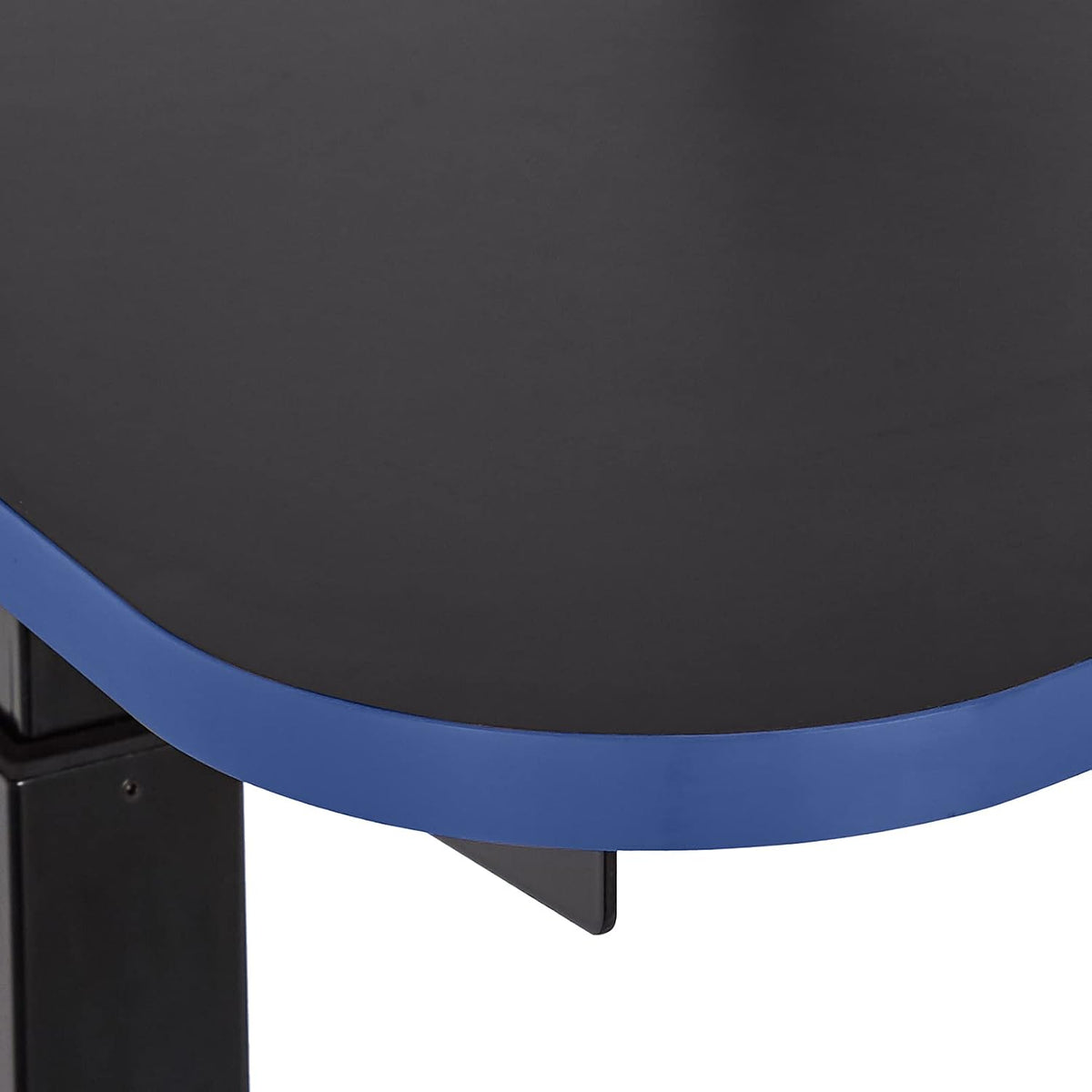 Biurko gamingowe regulowane półka na monitor, 140 x 63,5 niebieskie