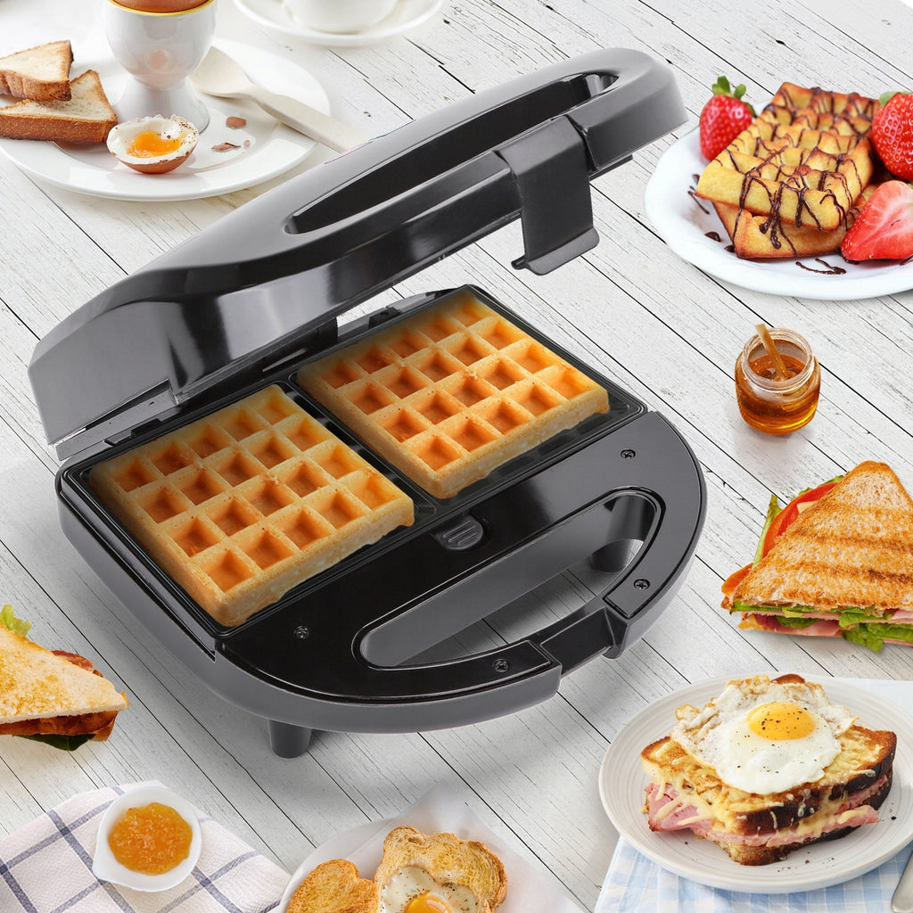 Opiekacz Toster Sandwich Gofrownica Grill Aigostar Rubik czarny 750 W