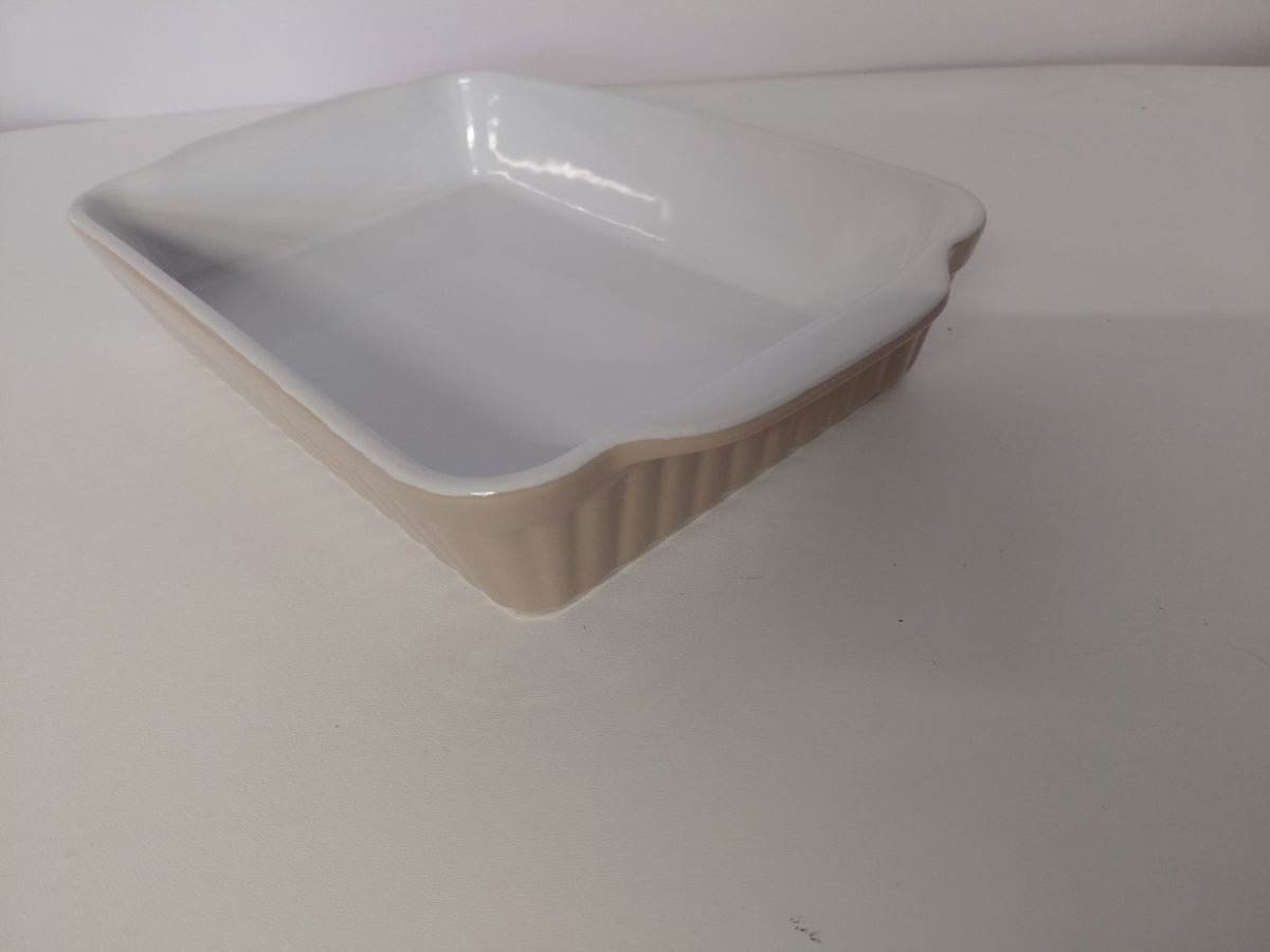 Naczynie żaroodporne kamionkowe SilverCrest Stoneware Oven Dish 2L (beżowe / taupe)