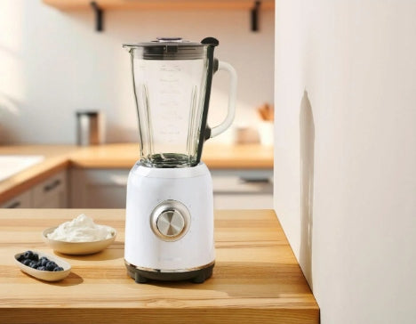 Blender kielichowy do koktajli smoothie SilverCrest SSMC 600 B1 600 W biały