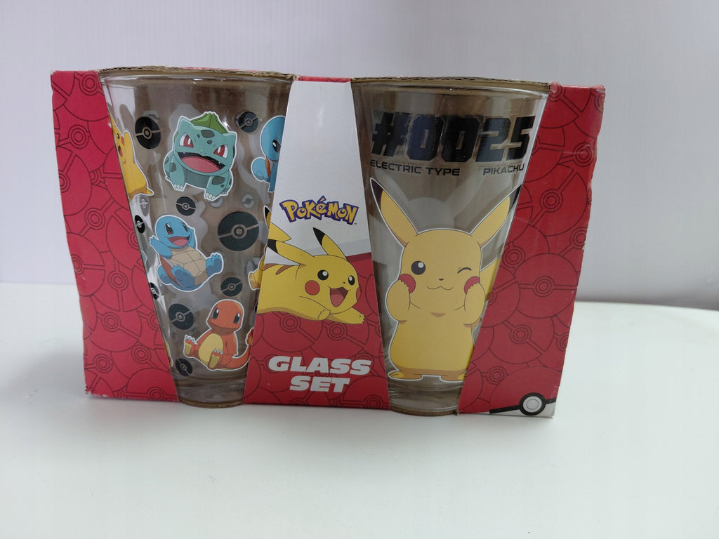 Szklanki Pokémon 2×260 ml Zestaw Szklanek Pikachu Oryginalne Licencjonowane