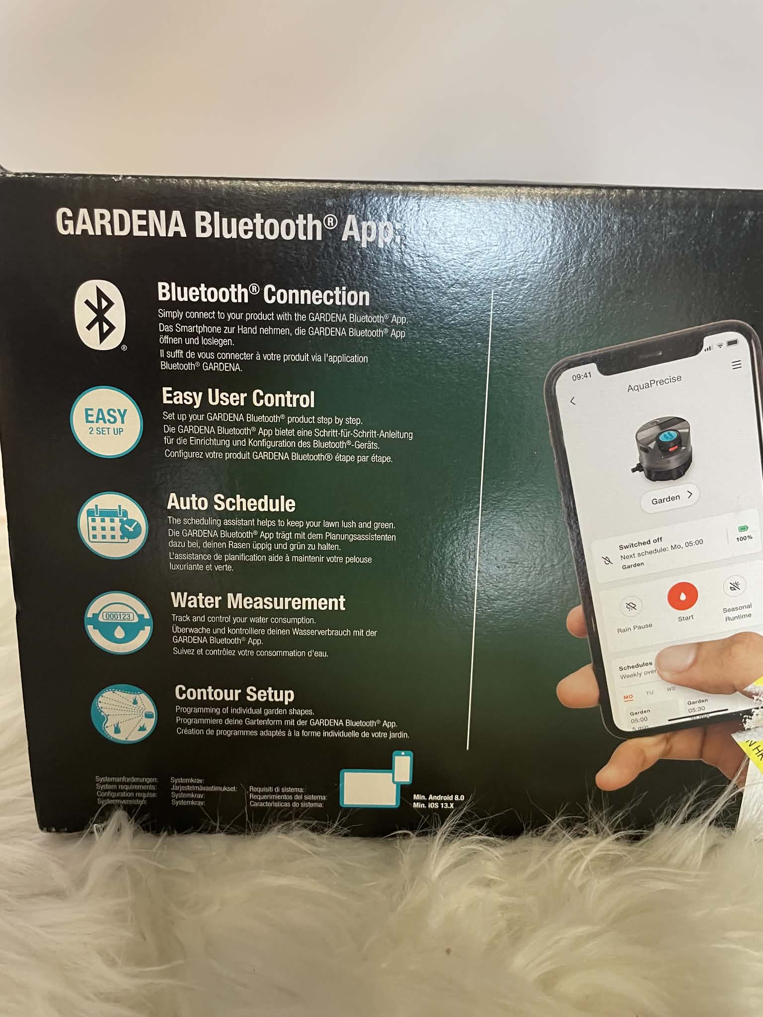 Gardena AquaPrecise Bluetooth - System nawadniania Pipeline All-in-One z panelem słonecznym