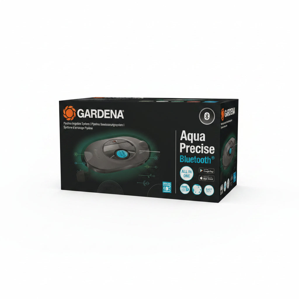 Gardena AquaPrecise Bluetooth - System nawadniania Pipeline All-in-One z panelem słonecznym