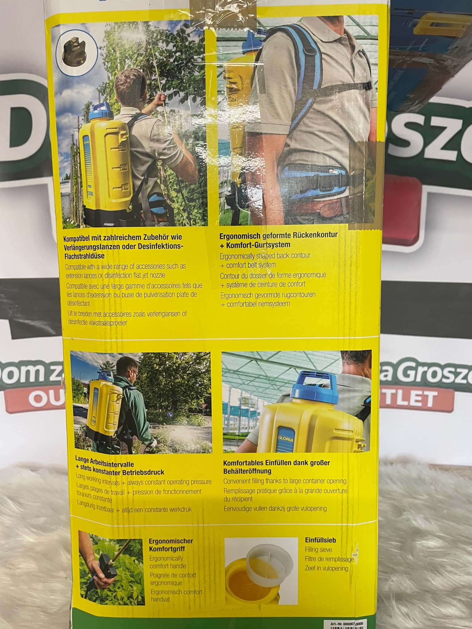 Gloria PRO 1200 Li-ON Akumulatorowy opryskiwacz plecakowy 12 L (bez baterii i ładowarki)