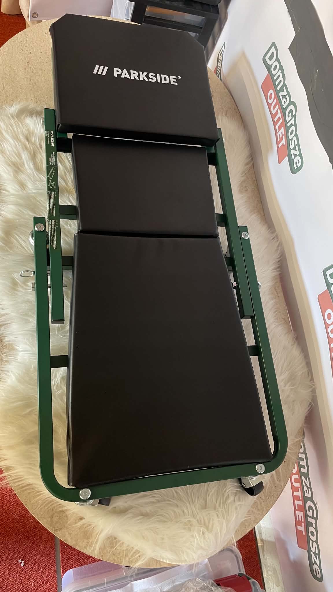 Parkside Wózek Montażowy + Taboret 2w1 PRW 2 A1 – do 150 kg, 4 koła