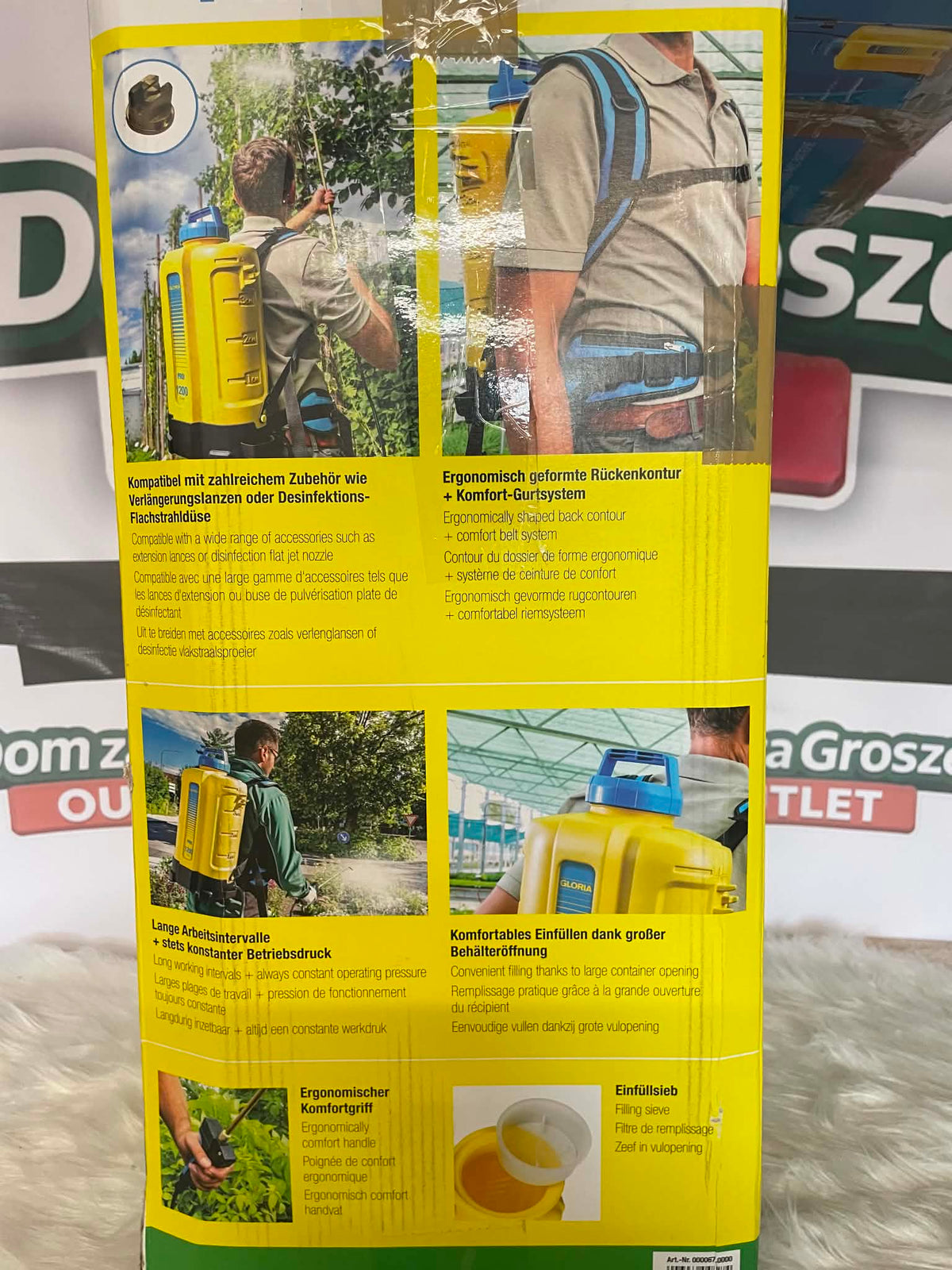 Gloria PRO 1200 Li-ON Akumulatorowy opryskiwacz plecakowy 12 L (bez baterii i ładowarki)