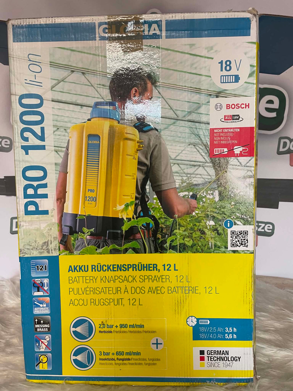 Gloria PRO 1200 Li-ON Akumulatorowy opryskiwacz plecakowy 12 L (bez baterii i ładowarki)