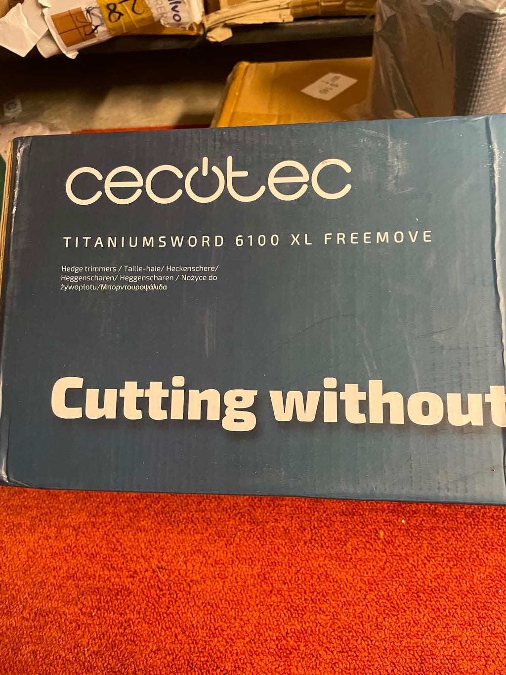 Cecotec TitaniumSword 6100 XL FreeMove Nożyce do żywopłotu akumulatorowe 21V 61 cm