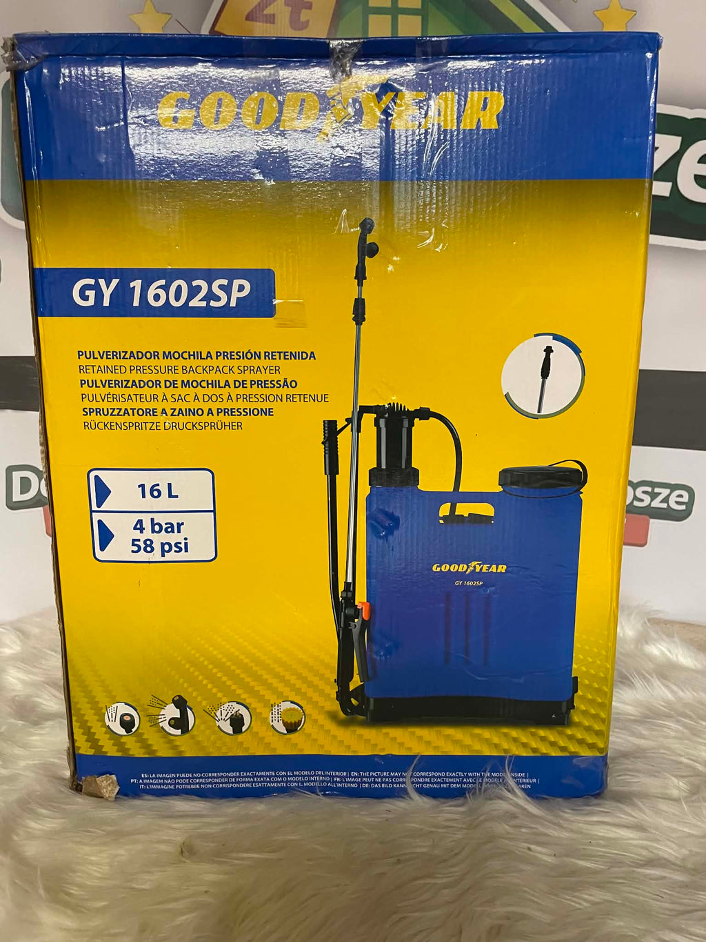 Goodyear GY 1602SP Opryskiwacz plecakowy ciśnieniowy 16 L