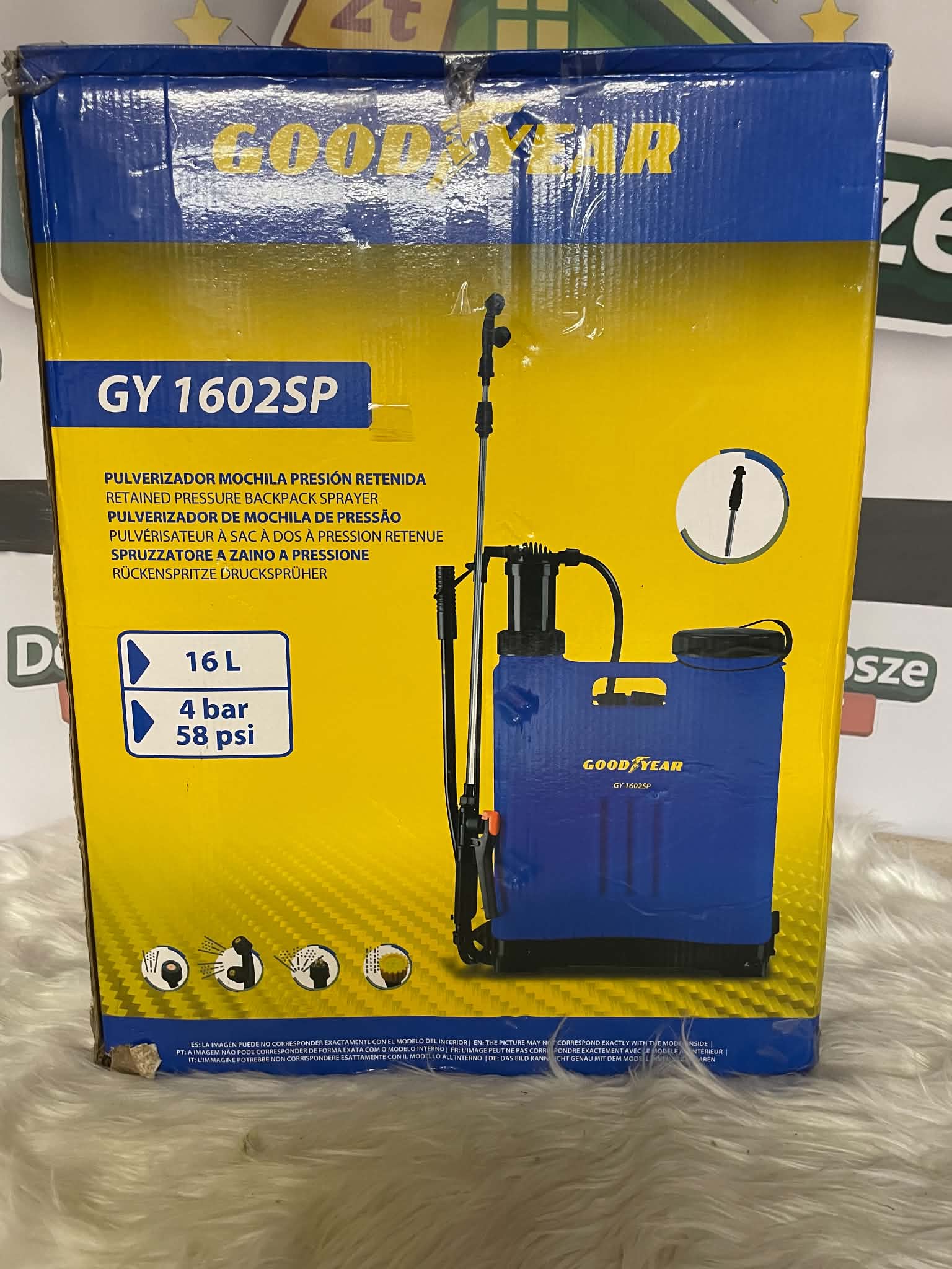 Goodyear GY 1602SP Opryskiwacz plecakowy ciśnieniowy 16 L