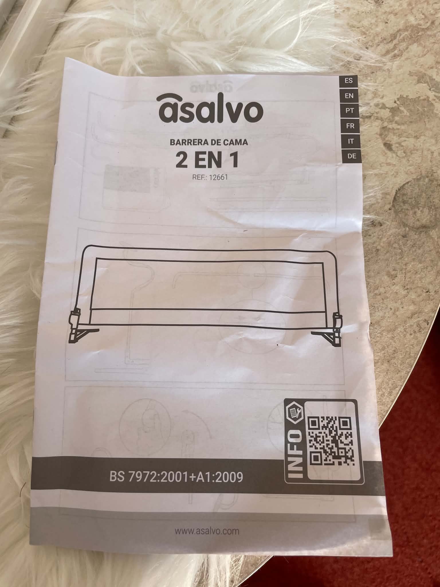Asalvo Barierka do Łóżka 2w1 – 150 cm