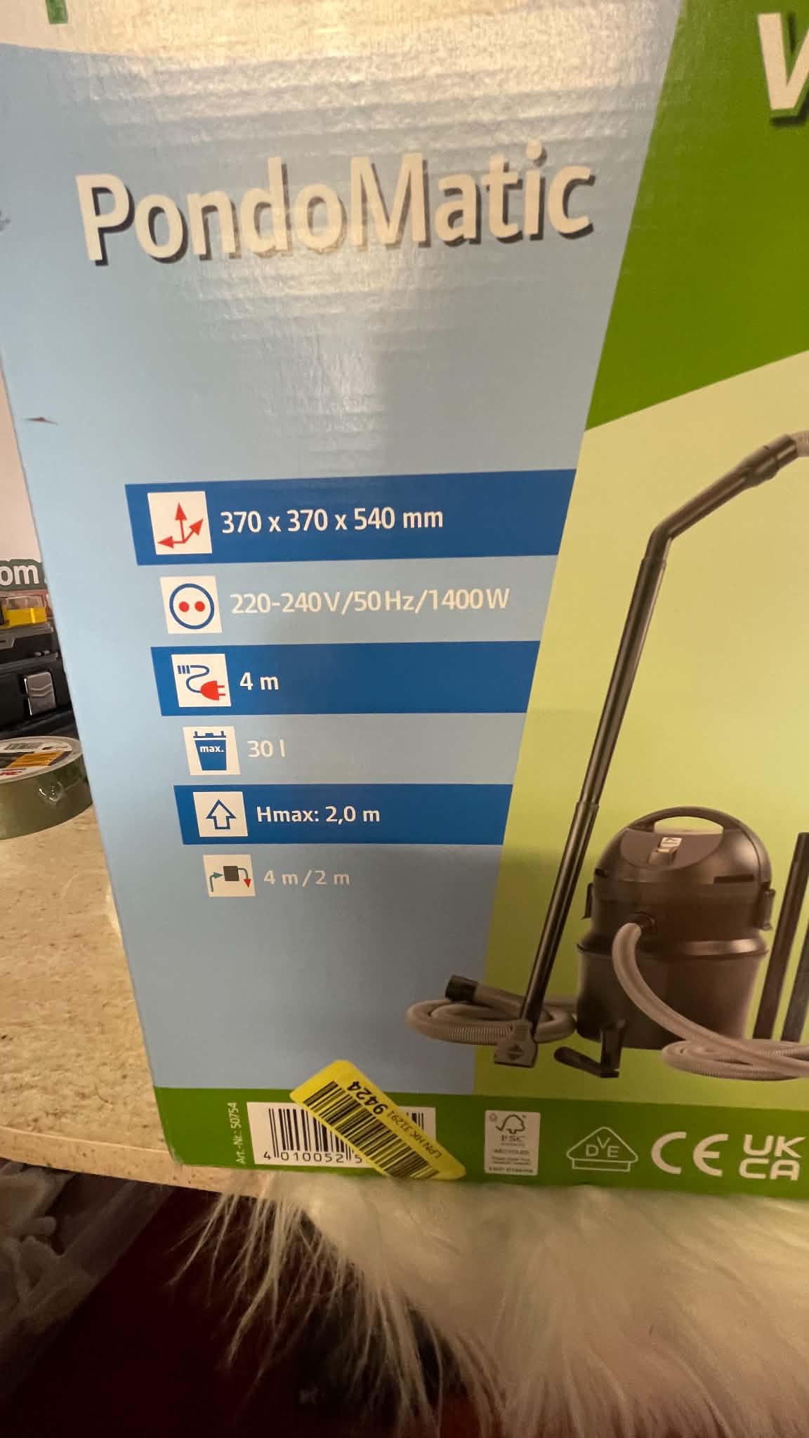 Pontec PondoMatic Odkurzacz do Oczka Wodnego i Stawu 1400W