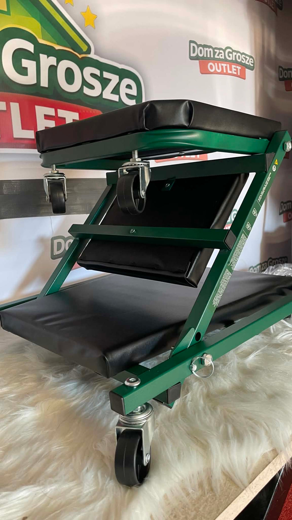 Parkside Wózek Montażowy + Taboret 2w1 PRW 2 A1 – do 150 kg, 4 koła