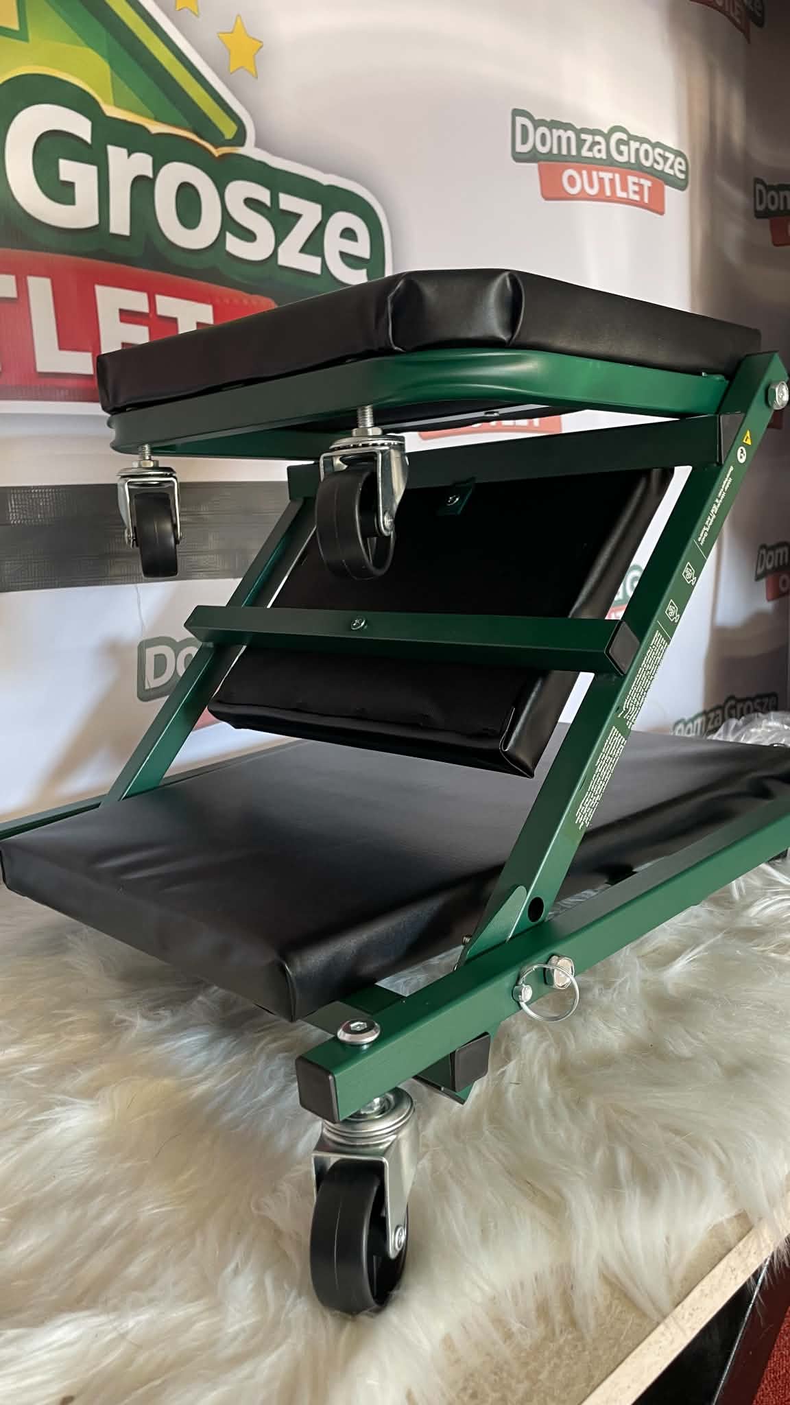 Parkside Wózek Montażowy + Taboret 2w1 PRW 2 A1 – do 150 kg, 4 koła