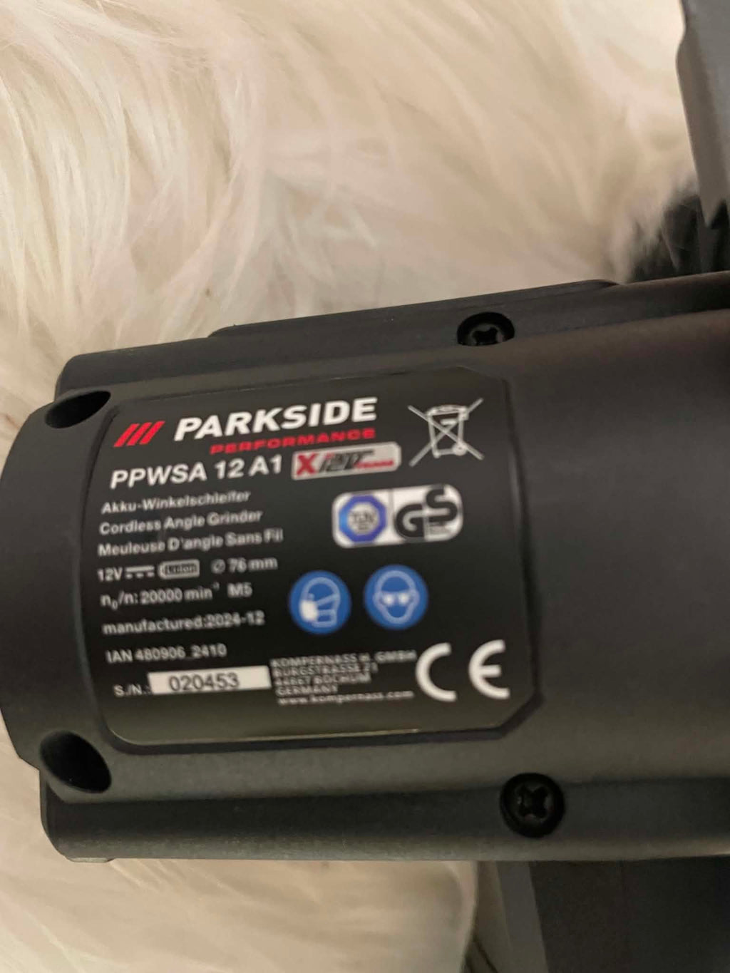 Parkside Performance PPWSA 12 A1 Szlifierka Kątowa Akumulatorowa 12V