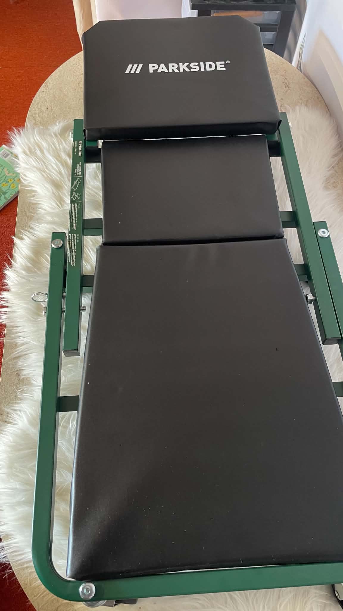 Parkside Wózek Montażowy + Taboret 2w1 PRW 2 A1 – do 150 kg, 4 koła