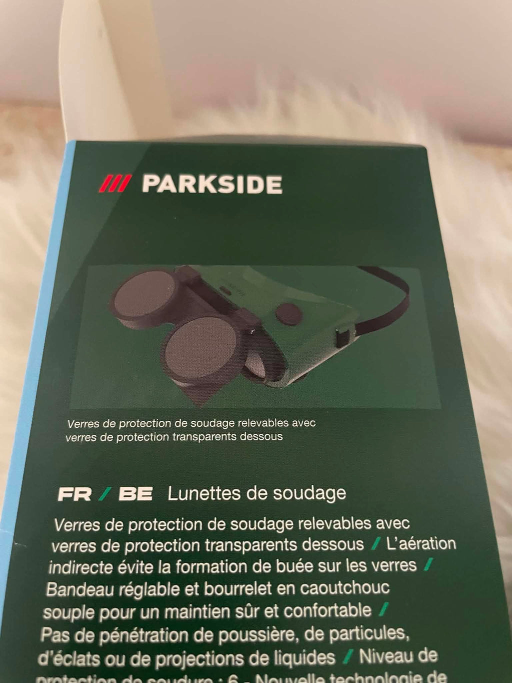 Parkside Zestaw ochrony spawacza – maska + 2 pary okularów